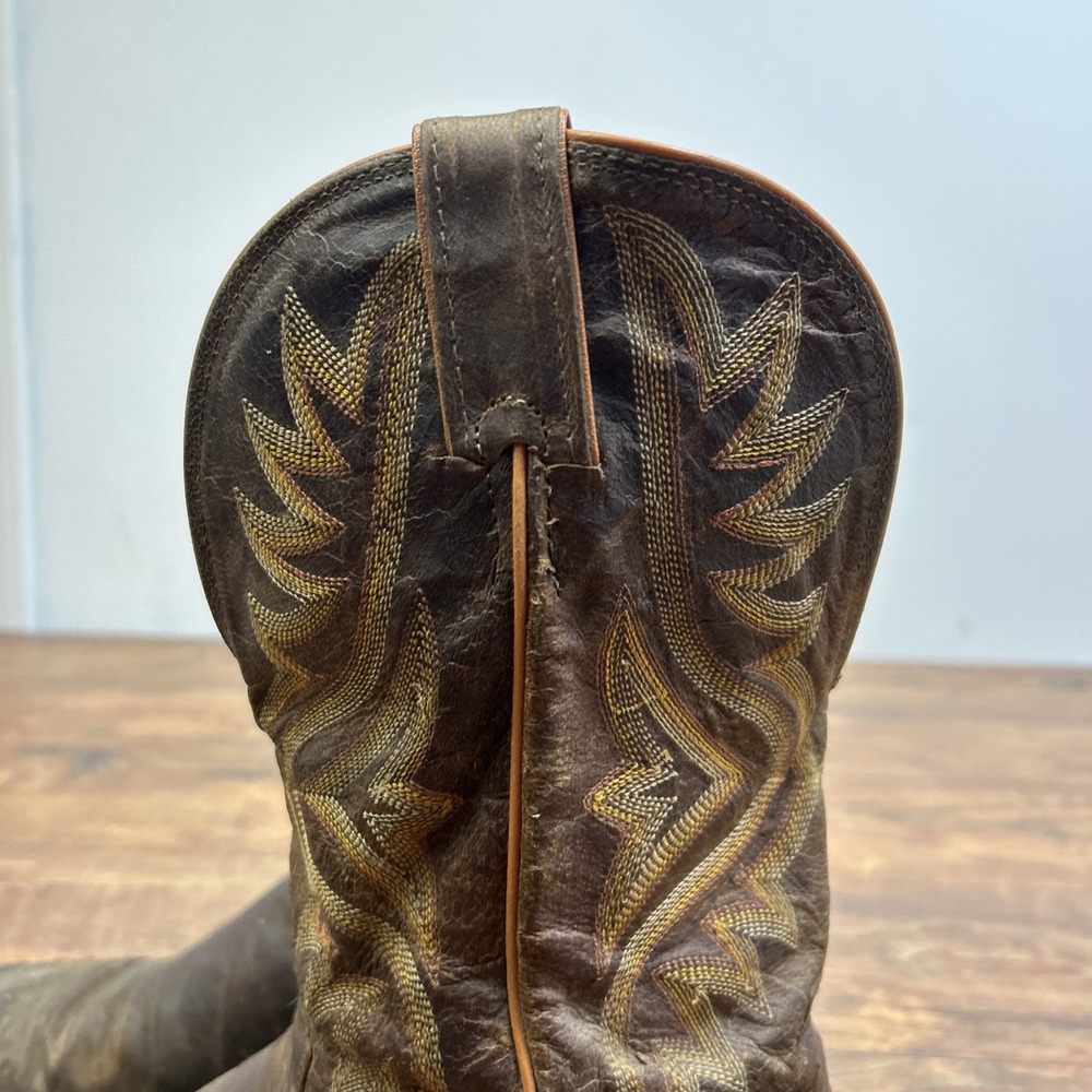 Tony Lama Men's Avett 11" Western Leather Boots-Honey Brown-Size: 8.5 D Rodeo - Picture 4 of 16